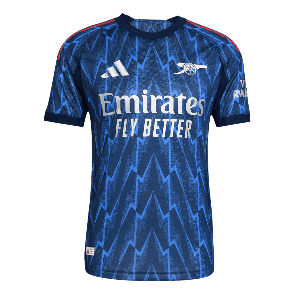 SAKA #7 Authentic Arsenal Away Soccer Jersey 2025/26 Blue