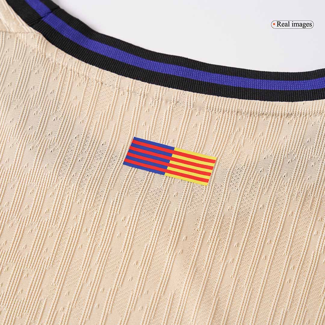 Camiseta de visitante del Barcelona Lewandowski #9 auténtica 2025/26 - Edición UCL