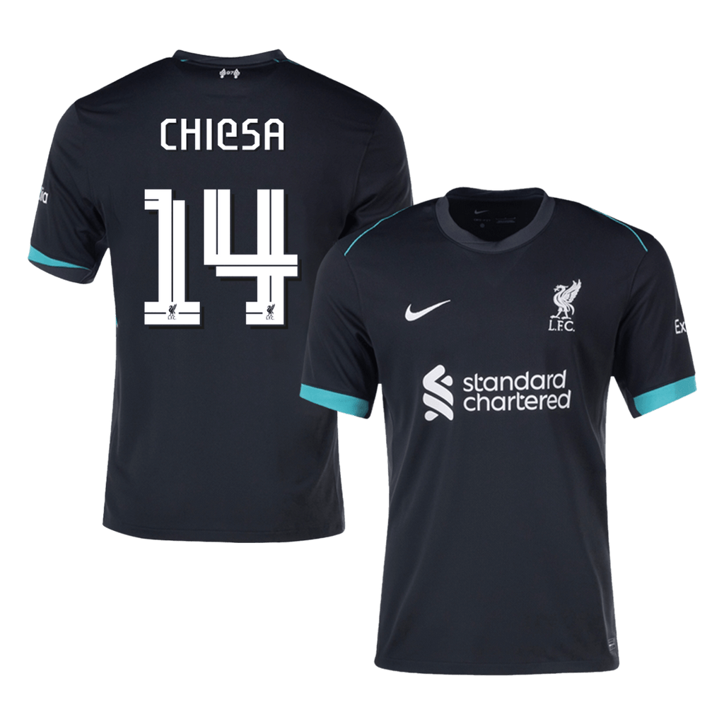 Liverpool CHIESA #14 Away Jersey 2024/25 - UCL Edition - Football Shirt | SmartJerseys | Official Quality