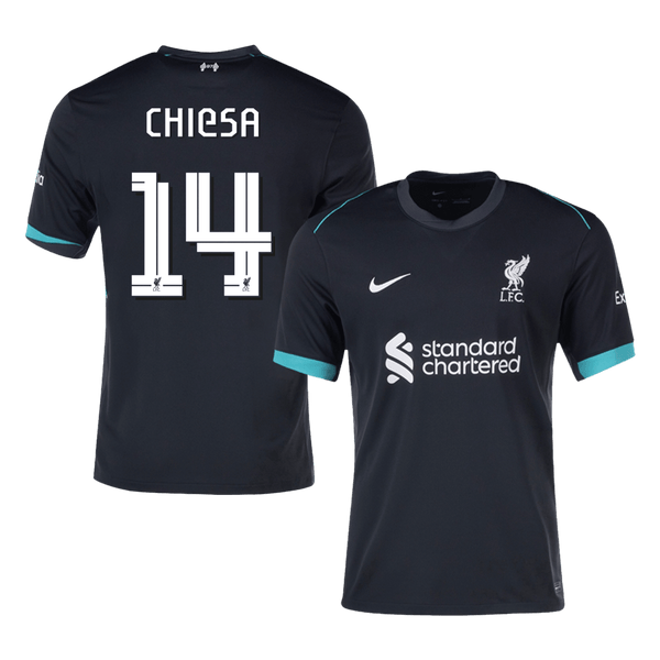 Liverpool CHIESA #14 Away Jersey 2024/25 - UCL Edition - Football Shirt | SmartJerseys | Official Quality