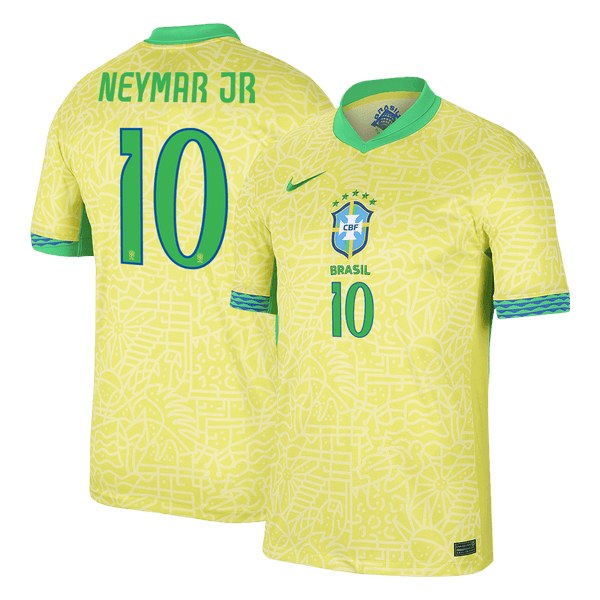 Brazil NEYMAR JR #10 Home Soccer Jersey 2024 - Football Shirt | SmartJerseys | Official Quality