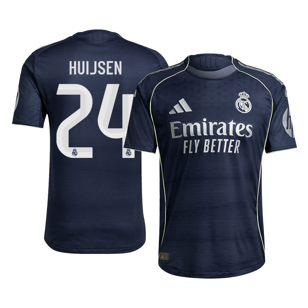 Real Madrid HUIJSEN #24 Away Soccer Jersey Authentic 2025/26 - Football Shirt | SmartJerseys | Official Quality