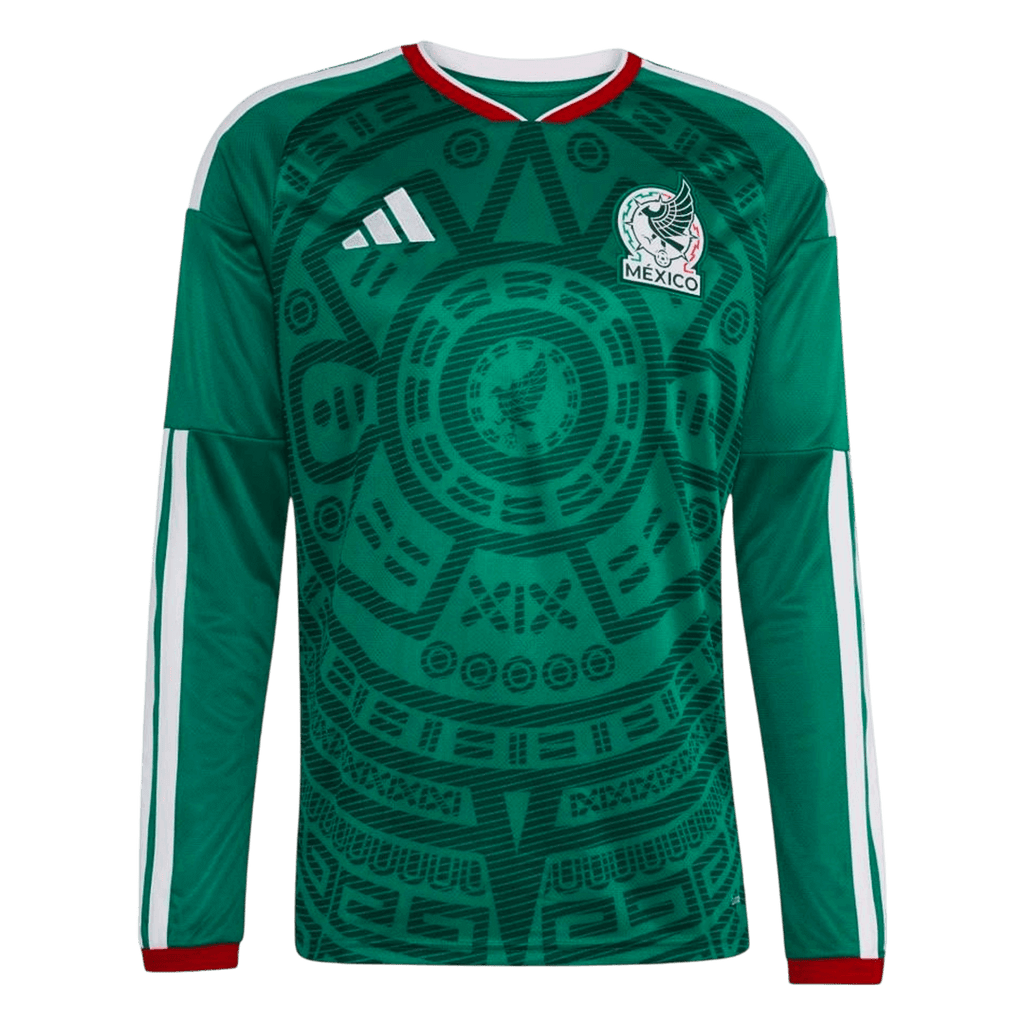 Mexico Long Sleeve Home Soccer Jersey 2026 - Football Shirt | SmartJerseys | Official Quality