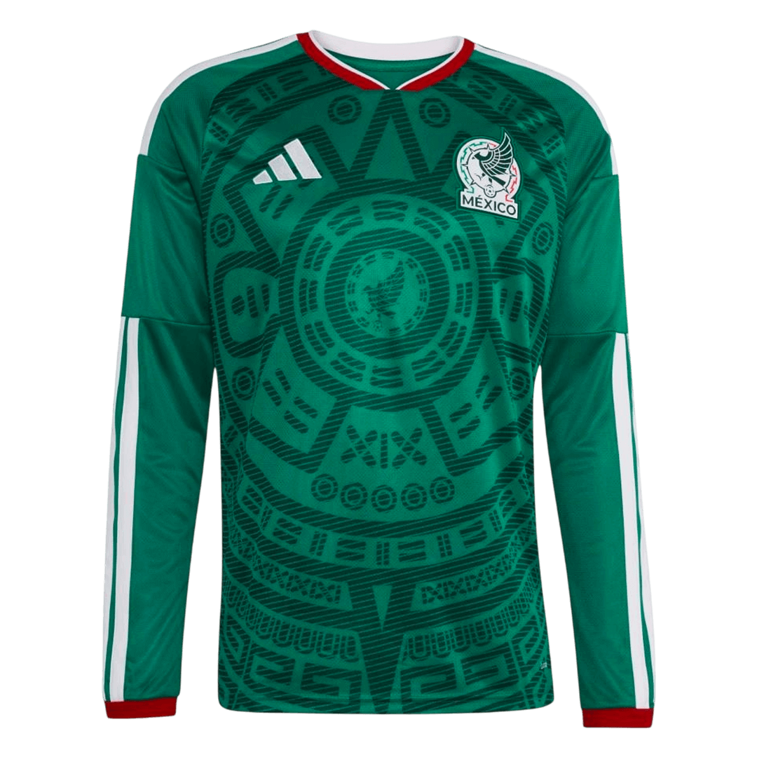 Mexico Long Sleeve Home Soccer Jersey 2026 - Football Shirt | SmartJerseys | Official Quality