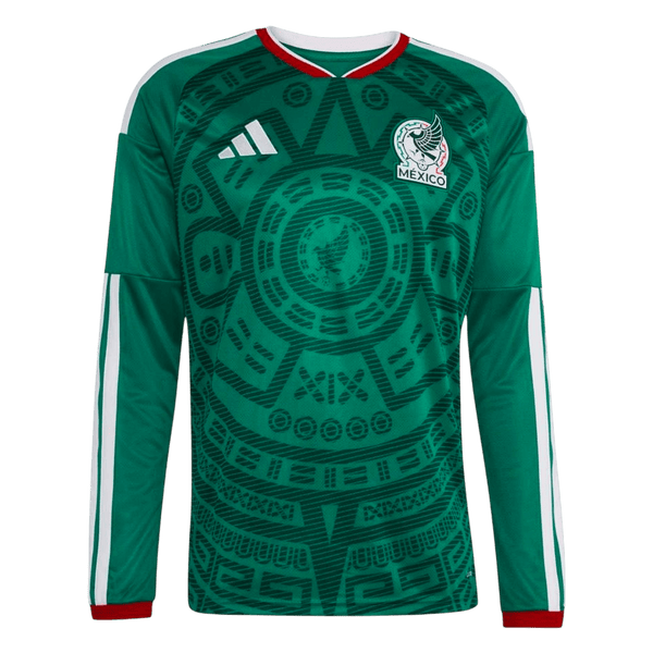 Mexico Long Sleeve Home Soccer Jersey 2026 - Football Shirt | SmartJerseys | Official Quality