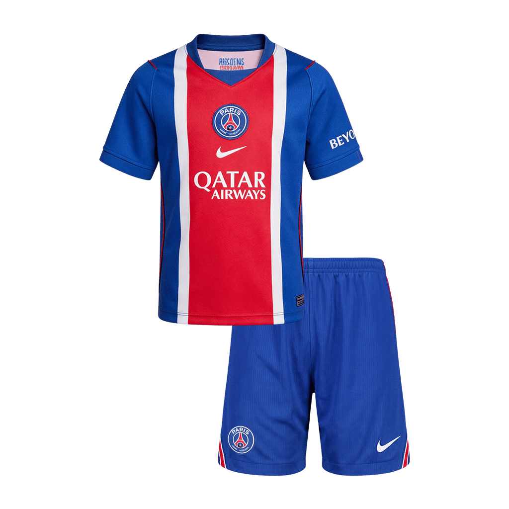 Kids PSG Home Soccer Jersey Kit (Jersey+Shorts) 2026/27 Old Royal