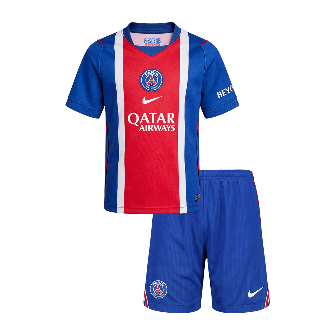 Kids PSG Home Soccer Jersey Kit (Jersey+Shorts) 2026/27 Old Royal