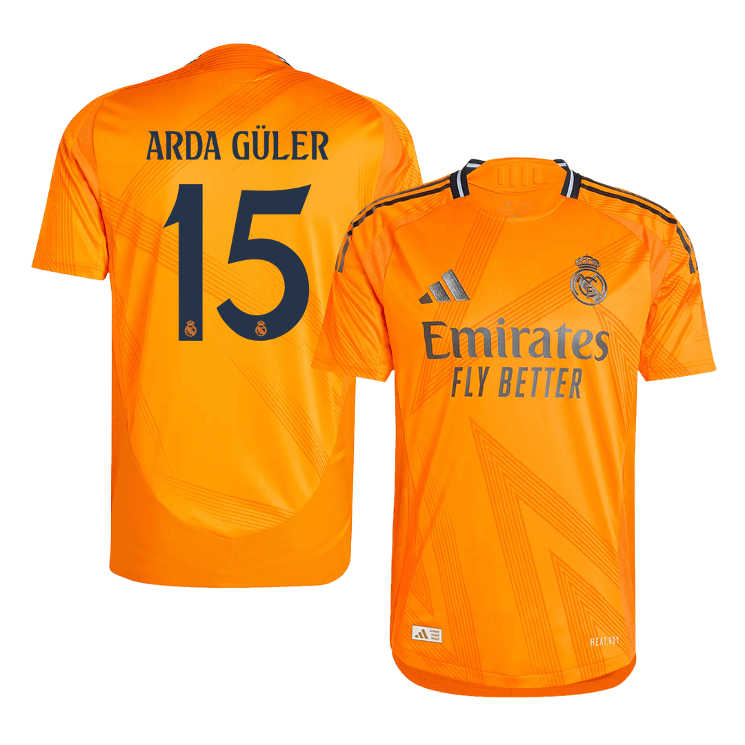 Real Madrid ARDA GÜLER #15 Away Soccer Jersey Authentic 2024/25 - Football Shirt | SmartJerseys | Official Quality