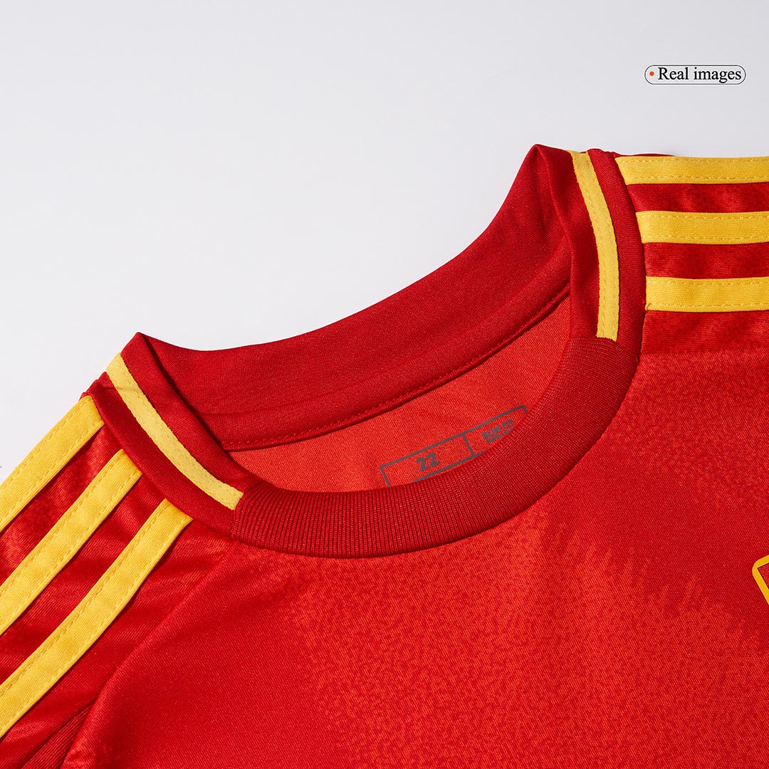Camiseta local de España para la Eurocopa 2024 para niños (camiseta, pantalón corto y medias)