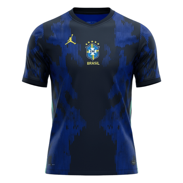 Brazil Away Soccer Jersey World Cup 2026 Navy - Football Shirt | SmartJerseys | Official Quality