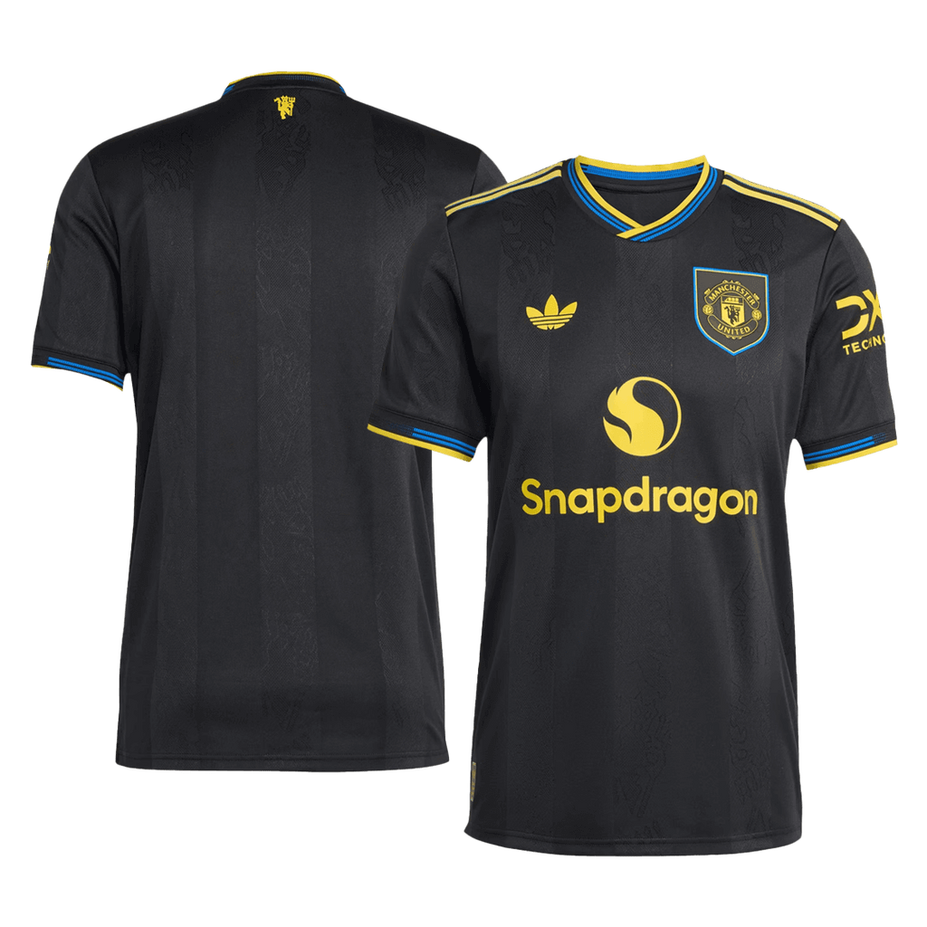 Authentic Manchester United Third Away Soccer Jersey 2025/26 Black