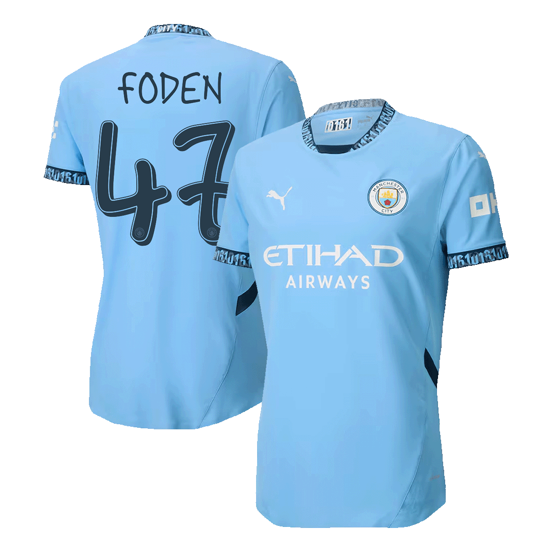 Manchester City FODEN #47 Home Jersey Authentic 2024/25 - UCL Edition - Football Shirt | SmartJerseys | Official Quality
