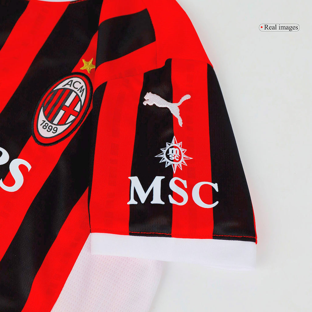 AC Milan Home Jersey Kit 2024/25 Kids(Jersey+Shorts)