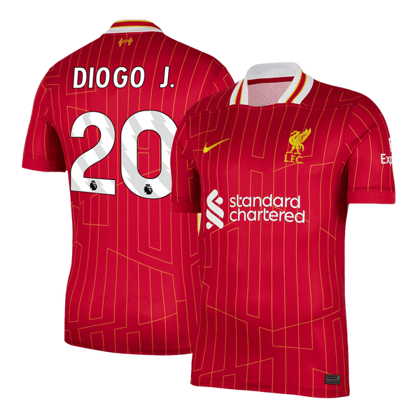Liverpool DIOGO J. #20 Home Soccer Jersey 2024/25 - Football Shirt | SmartJerseys | Official Quality