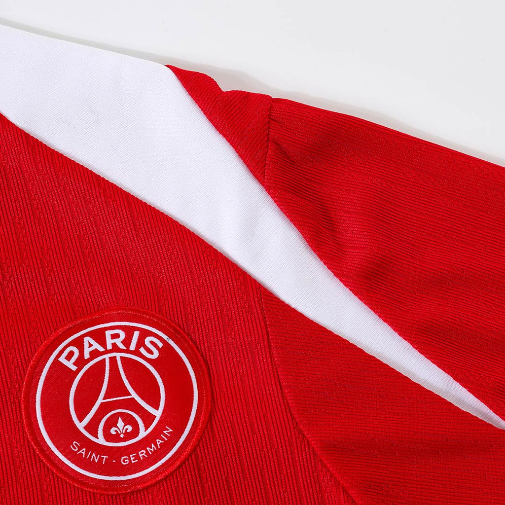 Sudadera con cremallera PSG para niño (camiseta y pantalón), color rojo, 25/26