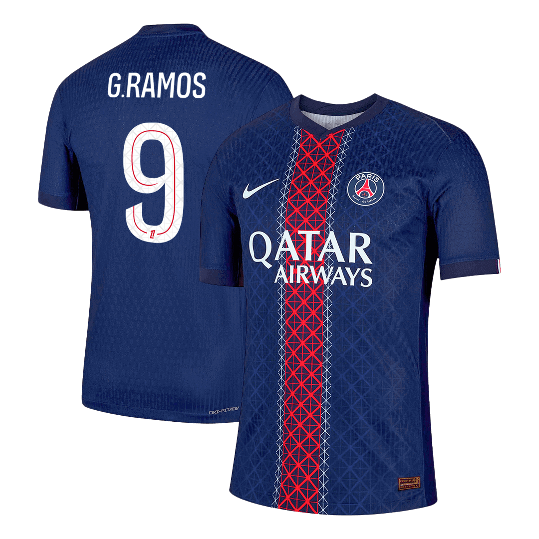 G.RAMOS #9 Authentic PSG Home Soccer Jersey 2025/26 Navy - Football Shirt | SmartJerseys | Official Quality