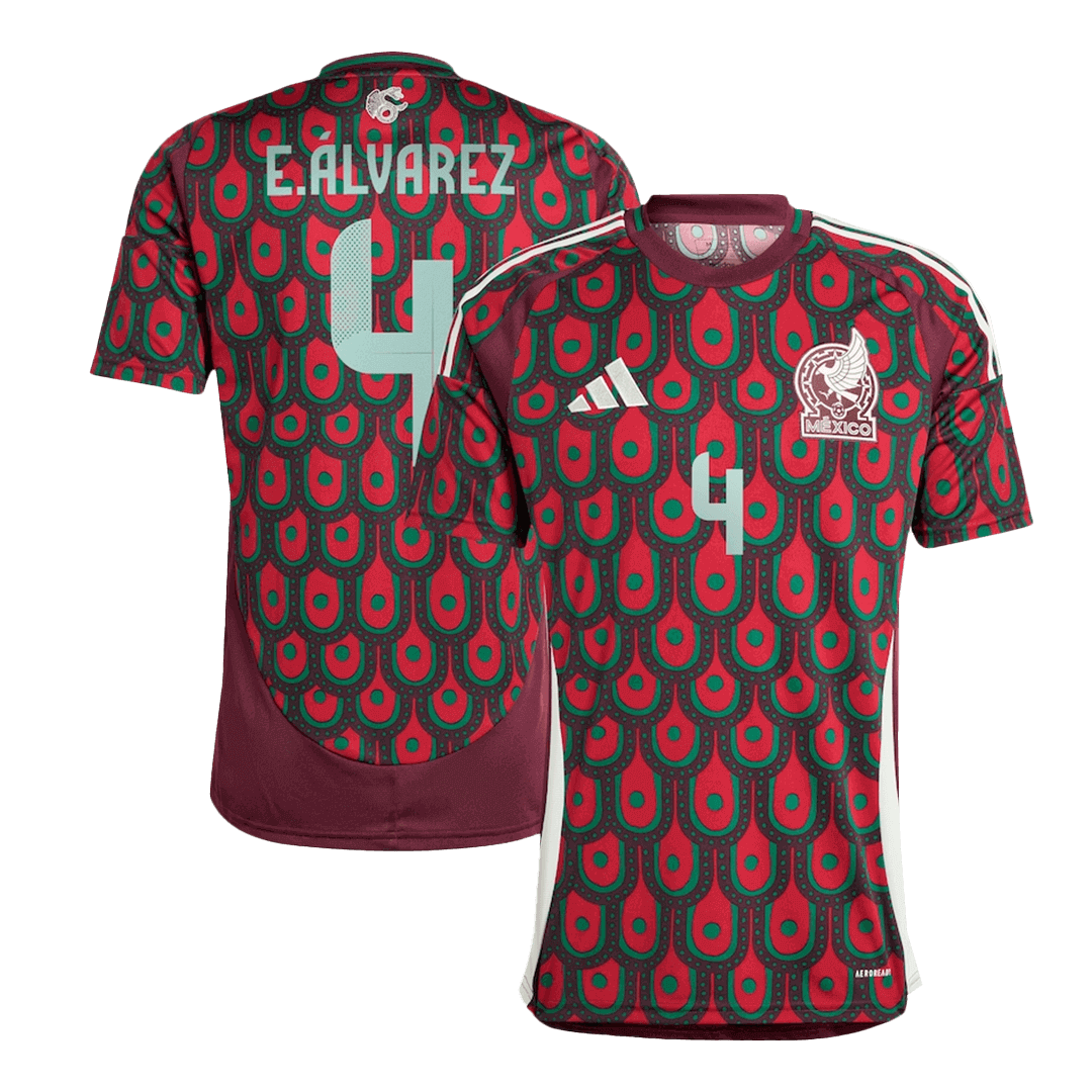 Mexico E.ÁLVAREZ #4 Home Jersey Copa America 2024 - Football Shirt | SmartJerseys | Official Quality