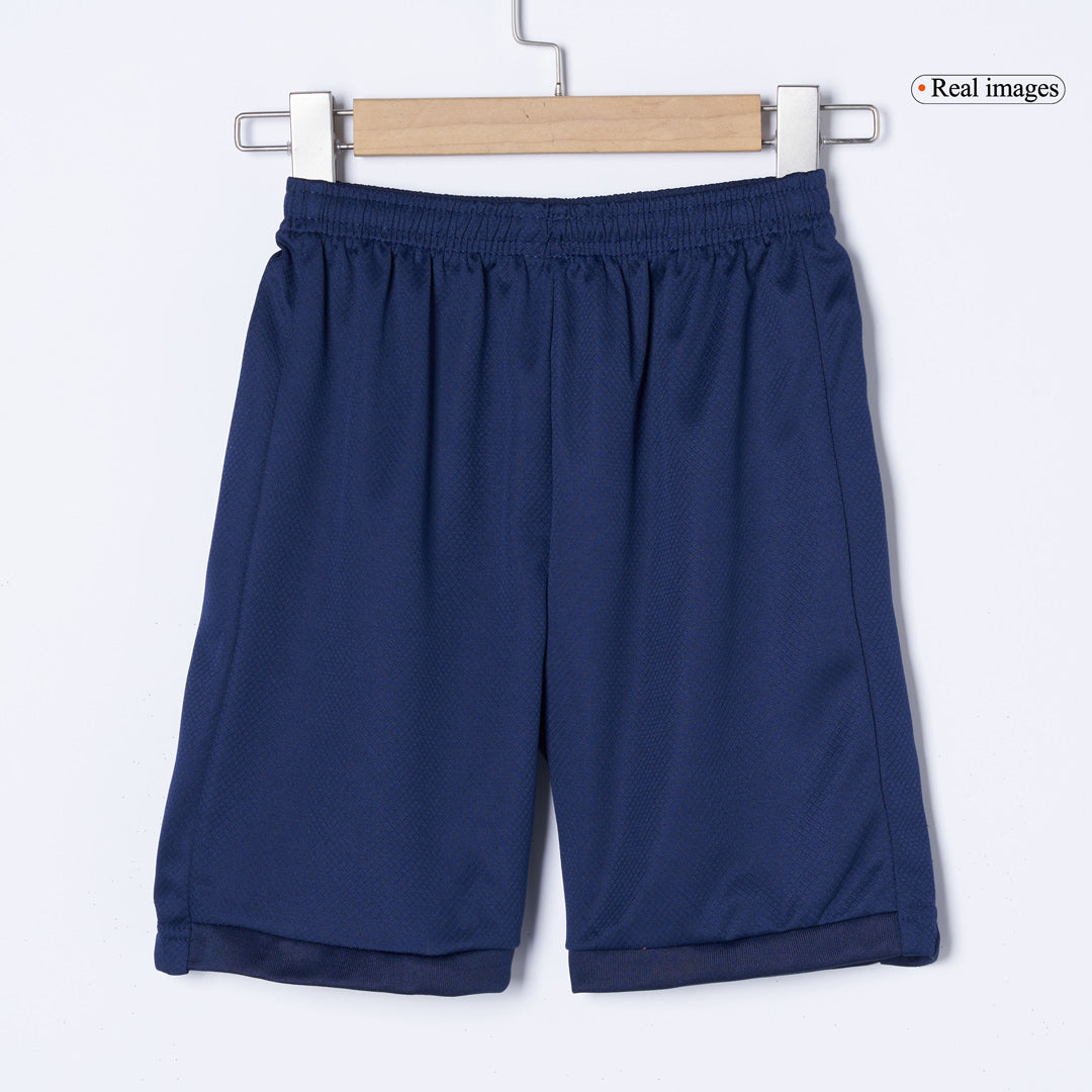 Kit de camiseta de fútbol local del PSG para niños (camiseta, pantalón corto y calcetines) 2025/26 azul marino