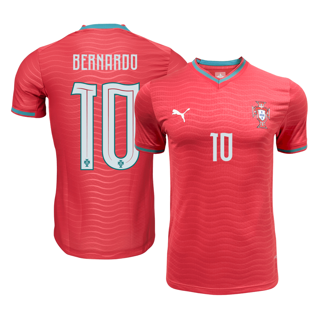 Portugal BERNARDO #10 Home Soccer Jersey Authentic 2026
