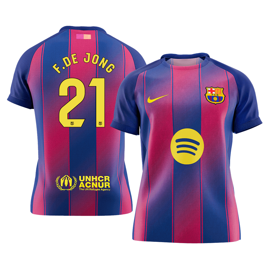 Barcelona F.DE JONG #21 Home Soccer Jersey 2025/26 - Football Shirt | SmartJerseys | Official Quality