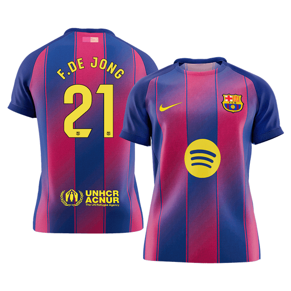 Barcelona F.DE JONG #21 Home Soccer Jersey 2025/26 - Football Shirt | SmartJerseys | Official Quality