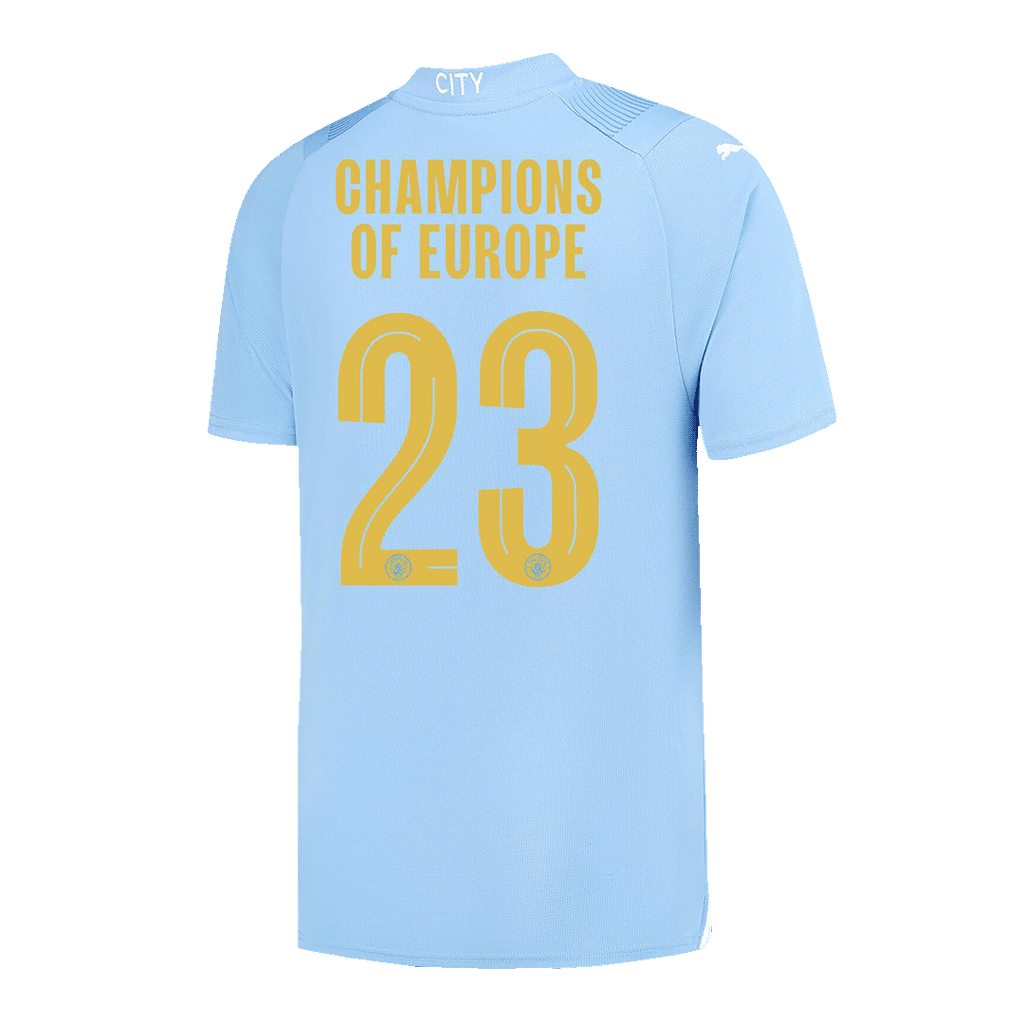 CHAMPIONS OF EUROPE #23 Manchester City Home Jersey 2023/24