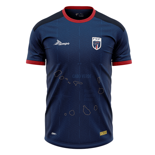 Camiseta de fútbol local de Cabo Verde 2025 Azul marino