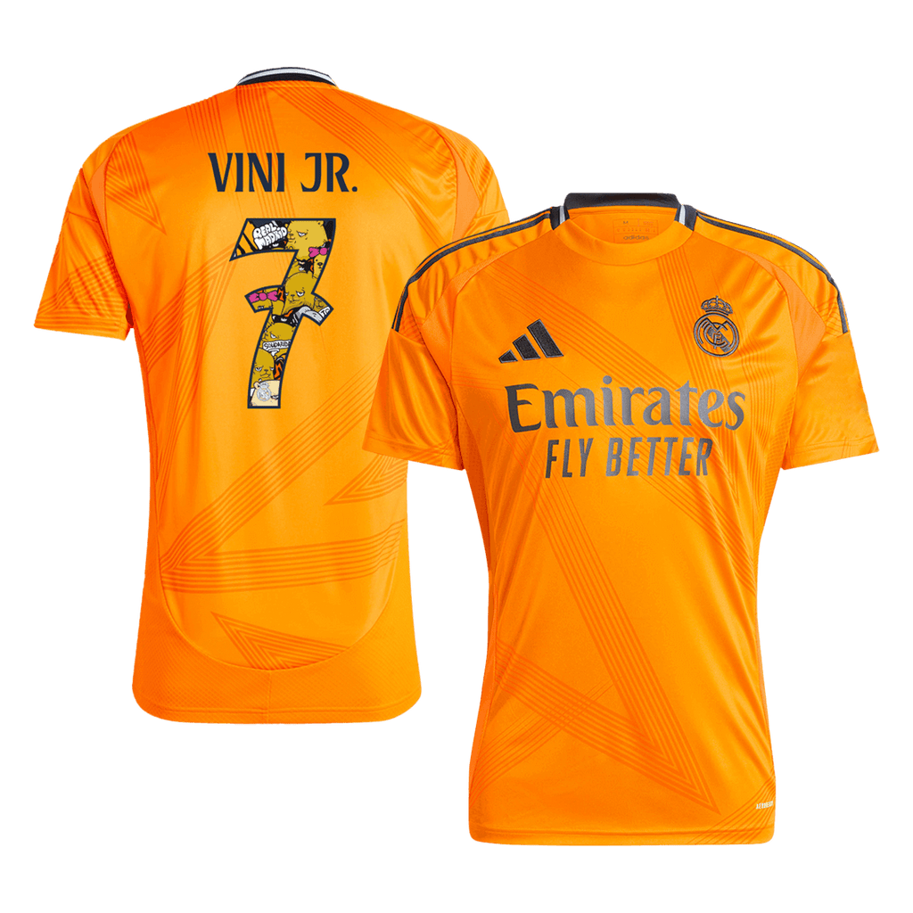 Real Madrid VINI JR. #7 Away Jersey 2024/25 - Bear Champ Font - Football Shirt | SmartJerseys | Official Quality