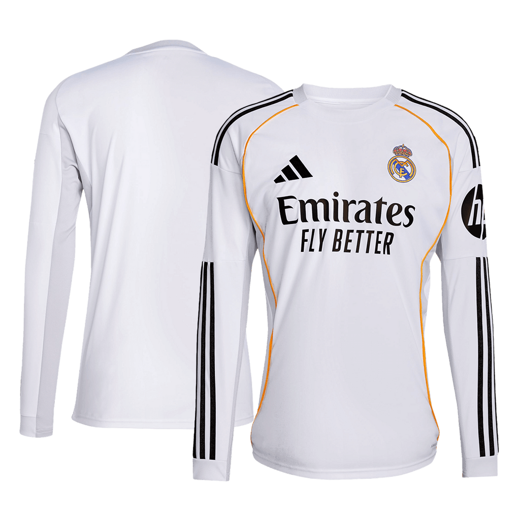 Maillot domicile manches longues du Real Madrid 2025/26
