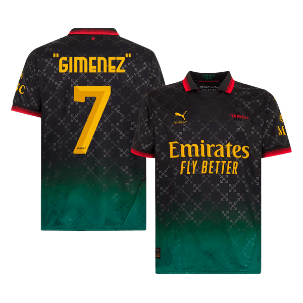 AC Milan "GIMENEZ" #7 Fourth Away Soccer Jersey 2024/25 - Football Shirt | SmartJerseys | Official Quality