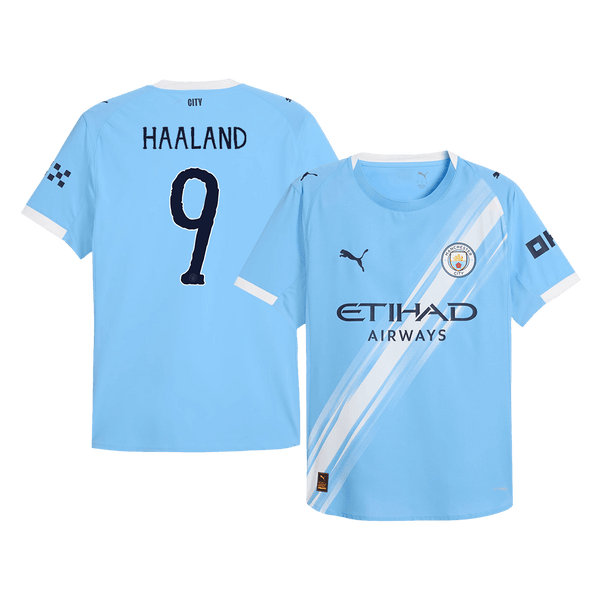 Manchester City HAALAND #9 Home Soccer Jersey Authentic 2025/26 - Club World Cup - Football Shirt | SmartJerseys | Official Quality
