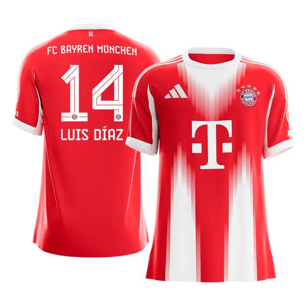 Bayern Munich LUIS DÍAZ #14 Home Soccer Jersey 2025/26 - Football Shirt | SmartJerseys | Official Quality