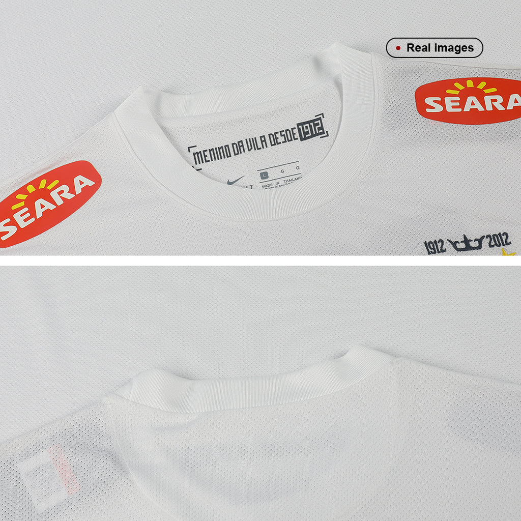 Santos FC NEYMAR JR #11 Home Soccer Jersey Retro 2012