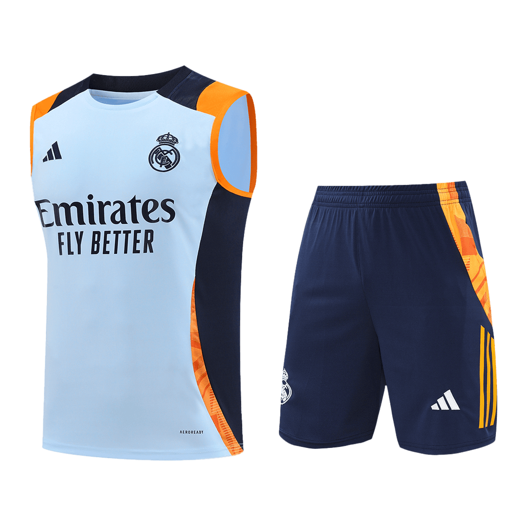 Real Madrid Pre-Match Jersey Kit 2024/25 (Jersey+Shorts)