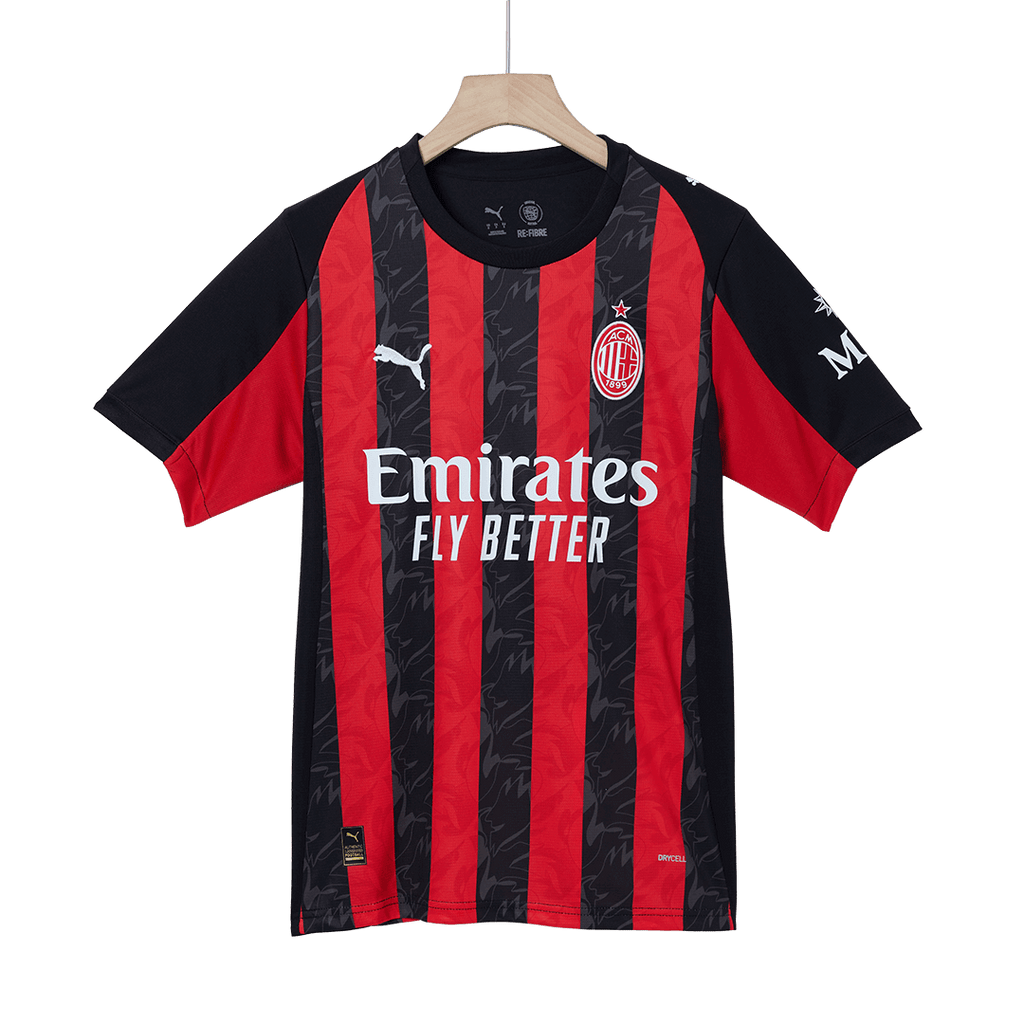 RAFA LEÃO #10 AC Milan Home Soccer Jersey 2025/26 Red&Black