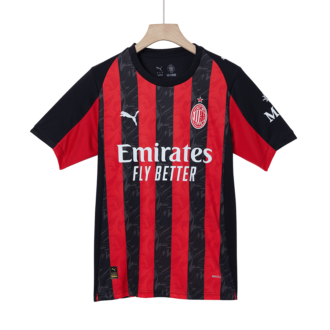 RAFA LEÃO #10 AC Milan Home Soccer Jersey 2025/26 Red&Black