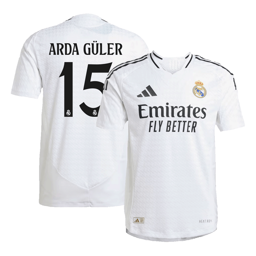 Real Madrid ARDA GÜLER #15 Home Jersey Authentic - Football Shirt | SmartJerseys | Official Quality