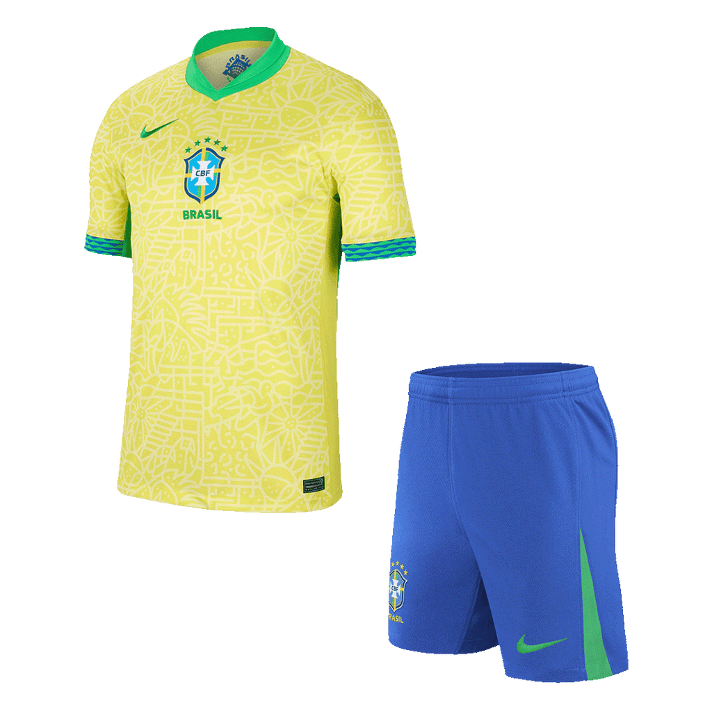 Brazil Home Jersey Kit 2024 (Jersey+Shorts) - Football Shirt | SmartJerseys | Official Quality