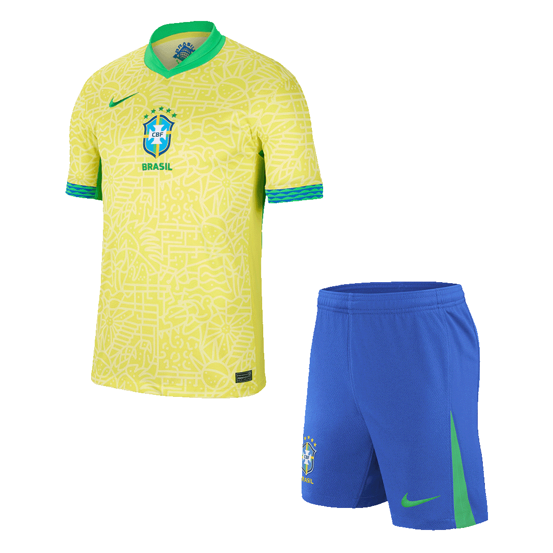 Brazil Home Jersey Kit 2024 (Jersey+Shorts) - Football Shirt | SmartJerseys | Official Quality
