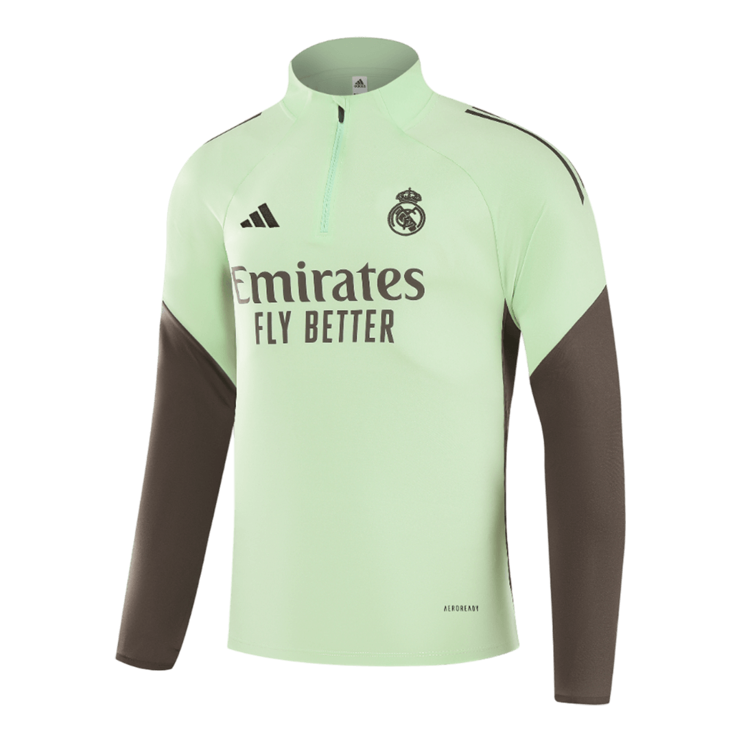Conjunto de sudadera con cremallera del Real Madrid para niño (camiseta y pantalón) 25/26 Verde