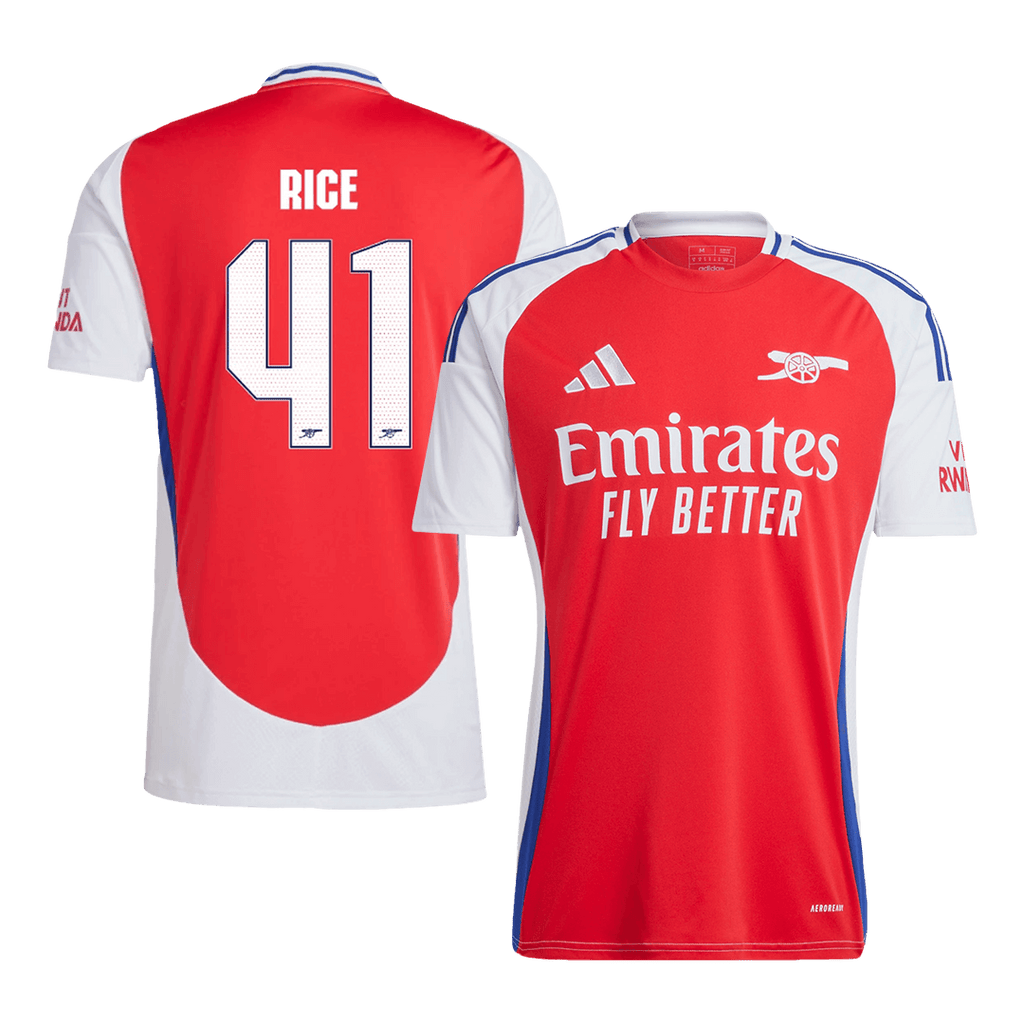 Arsenal RICE #41 Home Jersey 2024/25 - UCL Edition - Football Shirt | SmartJerseys | Official Quality