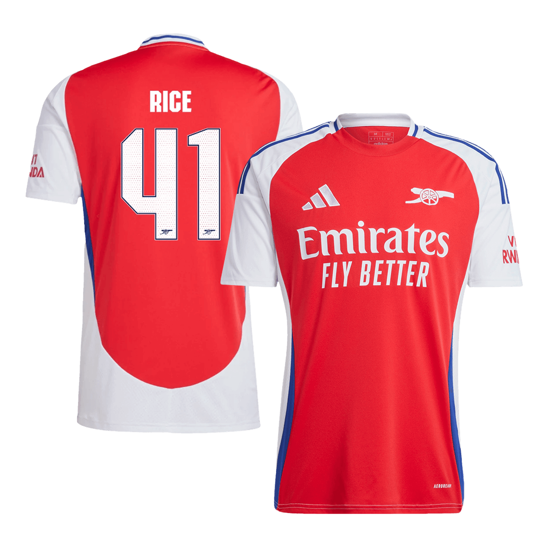Arsenal RICE #41 Home Jersey 2024/25 - UCL Edition - Football Shirt | SmartJerseys | Official Quality