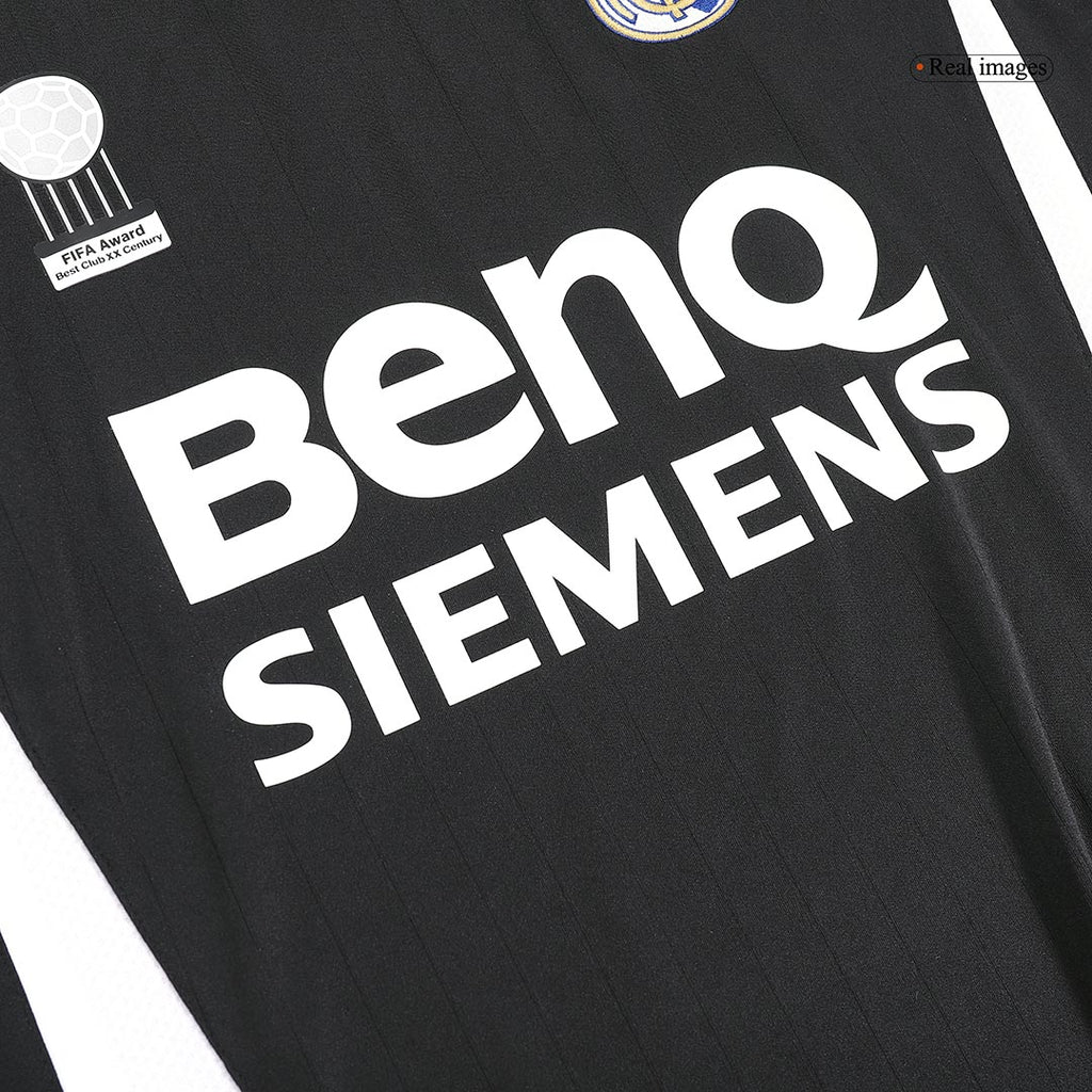 Real Madrid SERGIO RAMOS #4 Long Sleeve Away Soccer Jersey Retro 2006/07