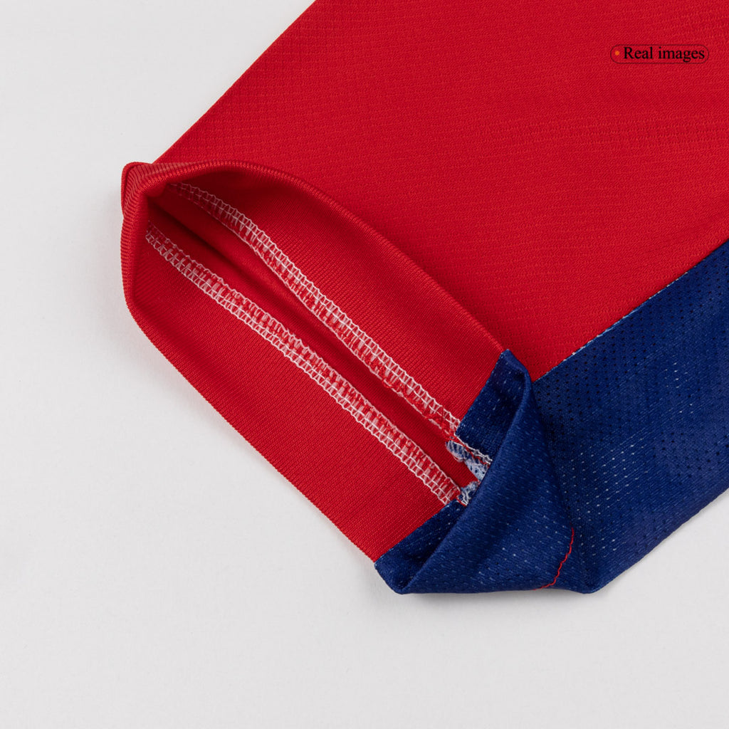 Maillot domicile de la Croatie pour la Coupe du Monde 2026, rouge et blanc
