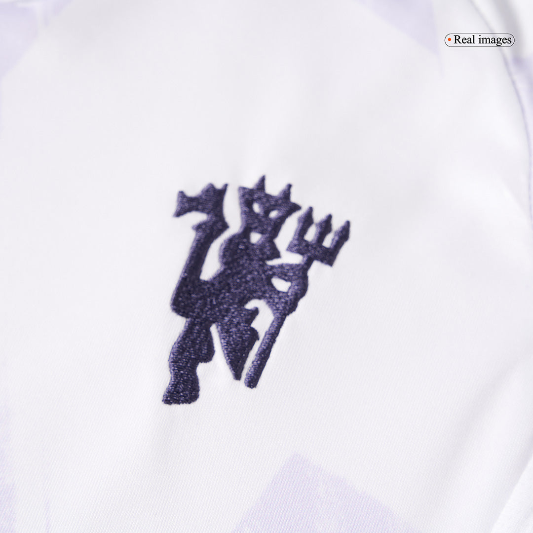 Manchester United Away Soccer Jersey Kit 2025/26 Kids(Jersey+Shorts)