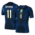 RAPHINHA #11 Player Version Brazil Away Soccer Jersey World Cup 2026 Navy
