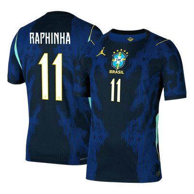 RAPHINHA #11 Player Version Brazil Away Soccer Jersey World Cup 2026 Navy