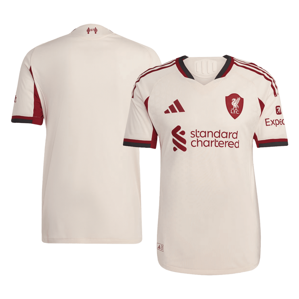 Authentic Liverpool Away Soccer Jersey 25/26 White