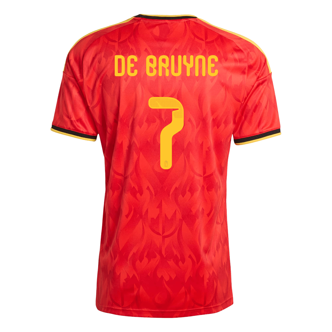 DE BRUYNE #7 Belgium Home Soccer Jersey World Cup 2026 Red