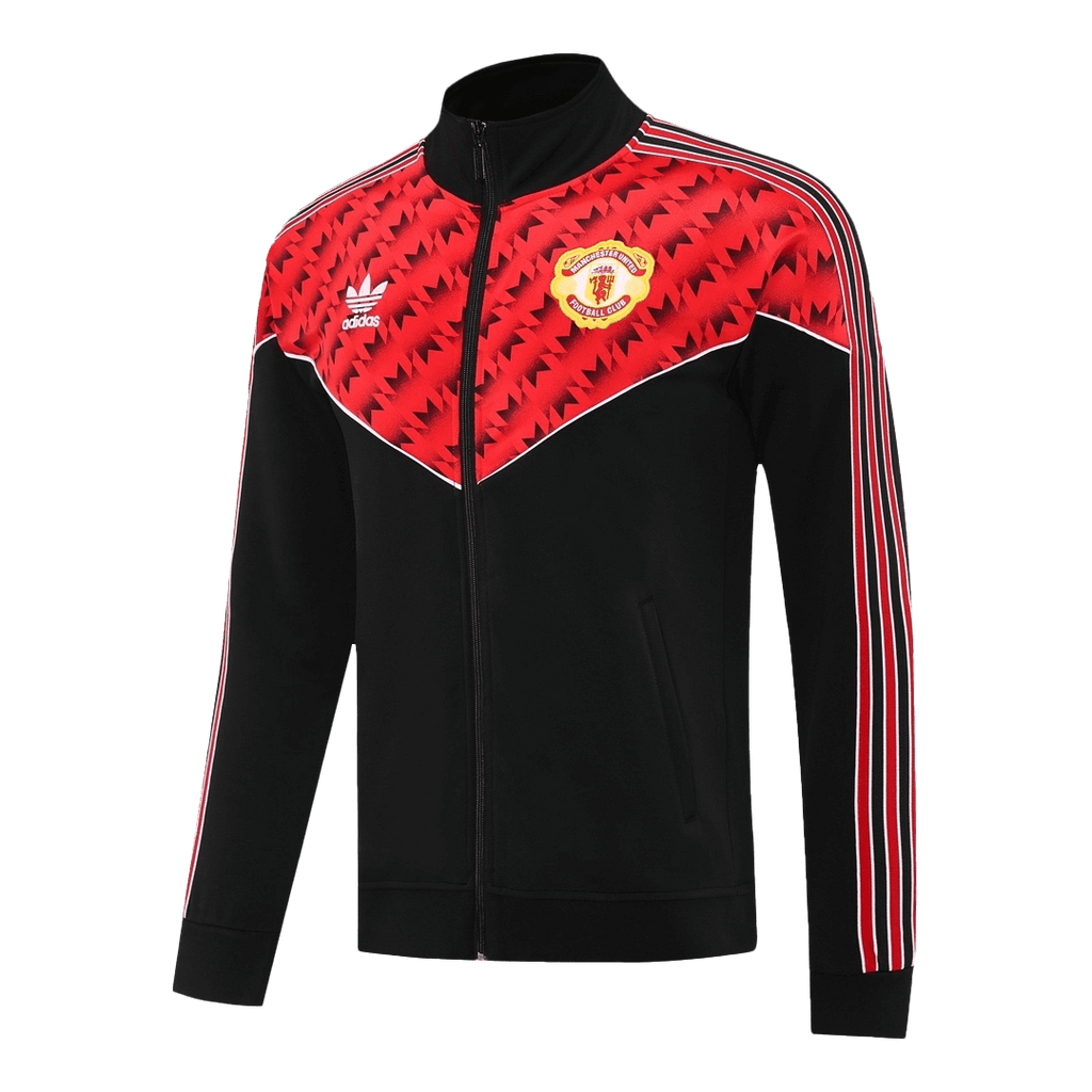 Chaqueta de entrenamiento del Manchester United 25/26 roja y negra